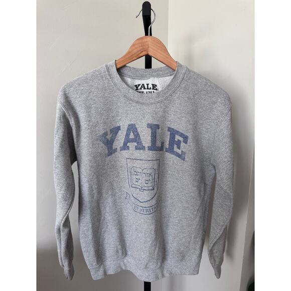 Yale Gray Womens Crewneck Sweater Size Small - Picture 1 of 3
